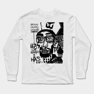 Hartford Doodle Black Long Sleeve T-Shirt